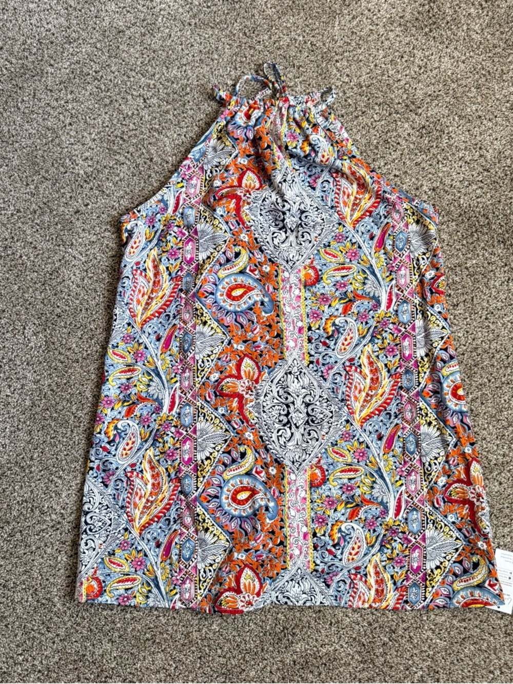 Cupshe Paisley Boho Halterneck Sleeveless Mini Dress Dress - Picture 8 of 10